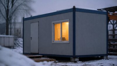 Можно ли жить в бытовке зимой и что для этого придётся доделать