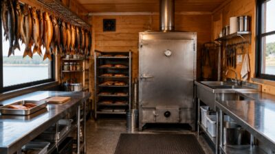 Бытовка под коптильню и переработку продуктов: подойдёт ли